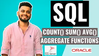 SQL COUNT SUM AVG Functions SQL Aggregate Functions SQL Tutorial for beginners