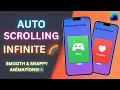 SwiftUI Infinite Auto-Scrolling Carousel Smooth Snappy Animations