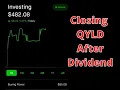 Small Account Closing QYLD after Ex-Dividend date Account up 1 37 since last
