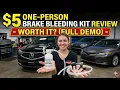 ONE person BRAKE Bleeding kit for 5 - DO IT BY YOURSELF