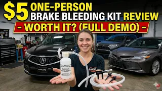 ONE person BRAKE Bleeding kit for 5 - DO IT BY YOURSELF
