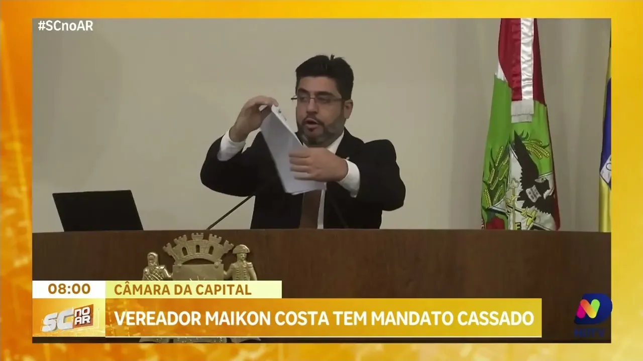 Câmara Municipal de Florianópolis vota pela cassação mandato de vereador