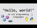 hello world in all programming languages