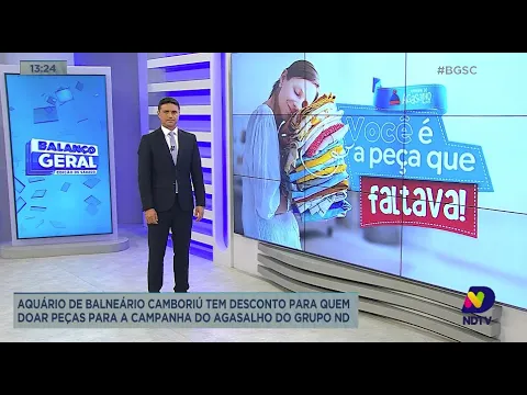 Aquário de Balneário Camboriú tem desconto para quem doar peças para a Campanha do Agasalho