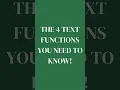 Master the 4 Essential Excel Text Functions TEXTSPLIT TEXTJOIN TEXTBEFORE TEXTAFTER