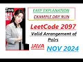Valid Arrangement of Pairs Leetcode 2097 Eulerian Path Graphs Java Code Developer Coder
