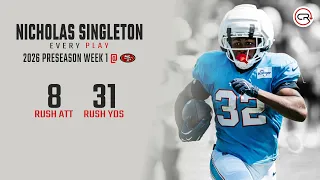 Nicholas Singleton Preseason Week 1 Highlights Every Run vs San Francisco 49ers