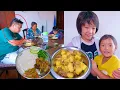 Download Lagu we invited diwaaz brother \u0026 bungwa came for lunch in our room || sumnima cooks PORK for guests