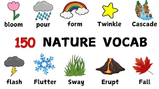 150+ action verbs  (about nature around us)  for beginners
