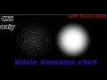 Ripple Animation effects Using HTML and CSS only tutorial with Source Code