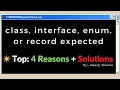 Class interface or enum expected Java class interface enum or record expected By Neeraj Sharma