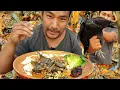 black chicken kala masi meat eating black chicken for the first time kents vlog