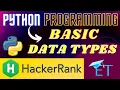 Basic Data Types Nested Lists Hindi HackerRank Python Programming Ritik Kumar