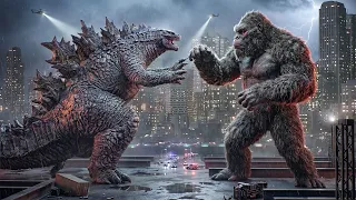 Kong Defeats Godzilla - Spiky Godzilla Enters the Scene | Night Time Version