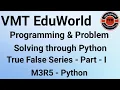 O level M3-R5 programing O level python python mcqs pythons true false important question python