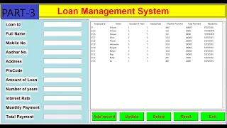 Loan Management Software in Python with database connectivity in Part-3 of 3