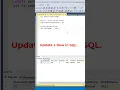 How to Update a Row in SQL