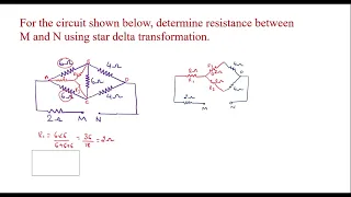 Numerical On Star Delta Transformation 