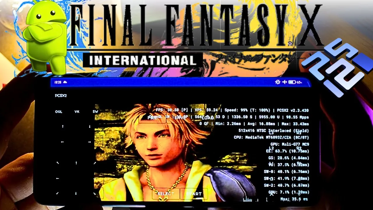 PS2 Emulator Android | Final Fantasy X International | PCSX2 Android | Gameplay
