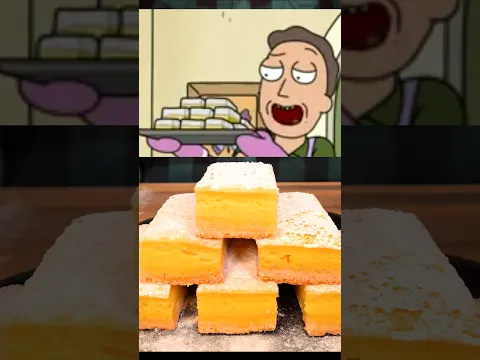 Jerry's No Lemon Gluten-Free Sugarless Citrus Bars!🍋 #shorts #lemonsquare #jerrysmith #rickandmorty