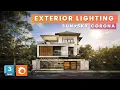 Exterior Lighting in 3ds Max Corona Sun Sky Setup