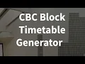 Now generate the Balanced Block Timetable In 3 seconds