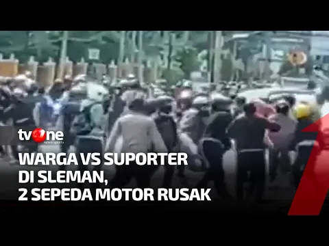 Suporter PSIM vs Warga Terlibat Bentrok Akibat Knalpot Bising