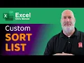 Excel - Create a Custom Sort List