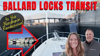 Transiting the Ballard Locks on a Nordhavn 55 to the 2026 Rendezvous⚓️ Lake Union to Everett, WA