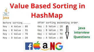 Value based sorting in HashMap in Java