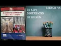 314 24 Dimensions of Boxes