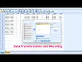 Data Transformation using SPSS - Recoding different variables
