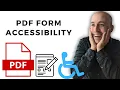 How to make a PDF form accessible Adobe Acrobat PRO