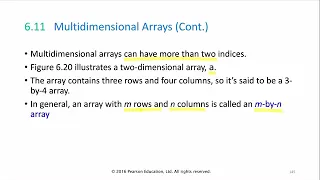 08 5 Ch6 Multidimensional Arrays