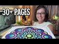 3 Months of Completed Coloring Pages WIPS May - July 2026 Greyscale and Bold and Easy RECAP