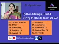 13 Python String methods - Part 4
