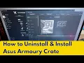 Asus Armoury Crate Installation Problem Solved Armoury Crate Full Uninstall Installation