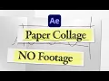 Paper Collage Title Animation After Effects Tutorial