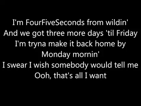 Download MP3 Rihanna Four Five Seconds (Lyrics) ft. Kanye West, Paul McCartney
