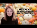 Thanksgiving Math Centers for Preschool Pre-K Fun Counting Graphing Number Activities