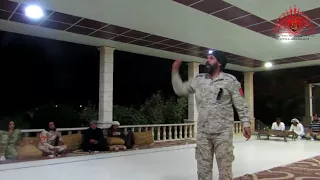 الصنديد الشاعر ماجد المرعط يلقي قصيدة بحضور الشيخ حميدي دهام الهادي في ثالث أيام عيد الاضحى دندنها