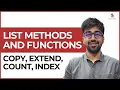 List Functions and Methods Count Class 39 Python Core Advance Course