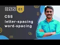 CSS letter-spacing CSS word-spacing - CSS Tutorial 61