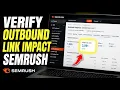 How to verify outbound links impact on SEO with Semrush - Detailed Guide