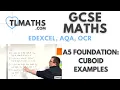 GCSE Maths A5-06 Cuboid Examples