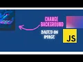 Convert Image to Background color in JAVASCRIPT like Apple Music