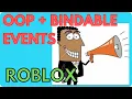 object oriented programming classes and bindable events