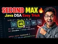 Find Second Largest Element in Array Java DSA Interview Question