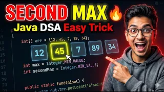 Find Second Largest Element in Array Java DSA Interview Question