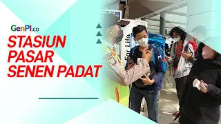 Pemerintah Persilakan Mudik, Stasiun Pasar Senen Penuh